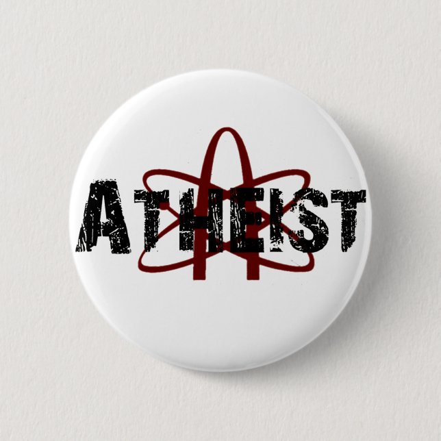 Atheist 6 Cm Round Badge (Front)