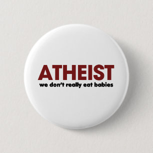 Atheist 6 Cm Round Badge