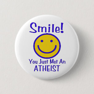 Atheist 6 Cm Round Badge
