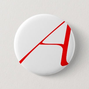 Atheist "A" logo 6 Cm Round Badge