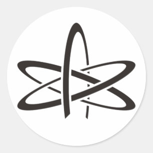 Atheist Atom Classic Round Sticker