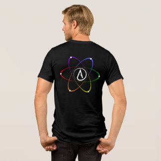 Atheist Atom Symbol Rainbow White 0, 60, 120 Tri-Blend Shirt