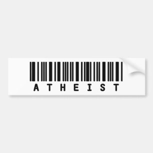 Atheist Bar Code Bumper Sticker