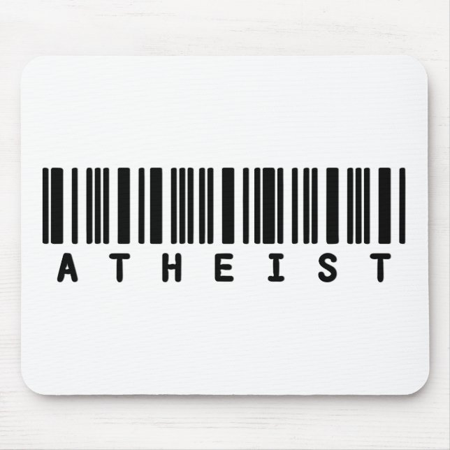 Atheist Bar Code Mouse Mat (Front)
