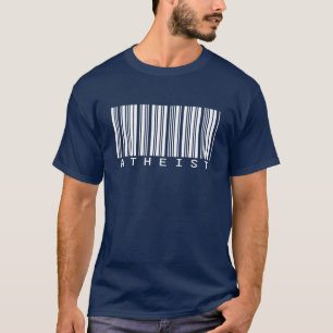 Atheist Barcode T-Shirt for Dark Colours