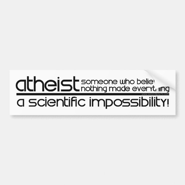 Atheist Bumper Sticker (Front)