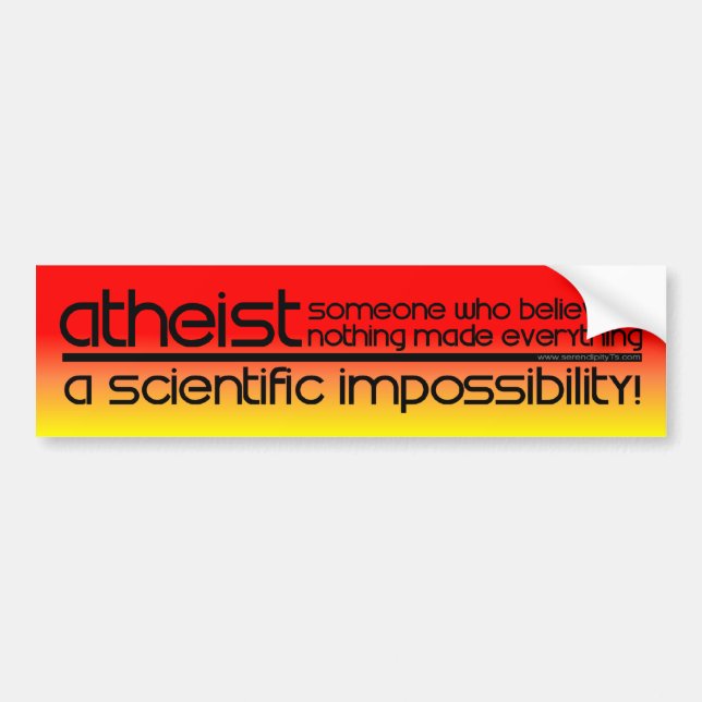 Atheist Bumper Sticker (Front)