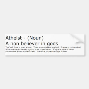 Atheist Bumper Sticker