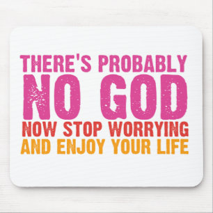 Atheist Bus Campaign (Vertical) Mouse Mat