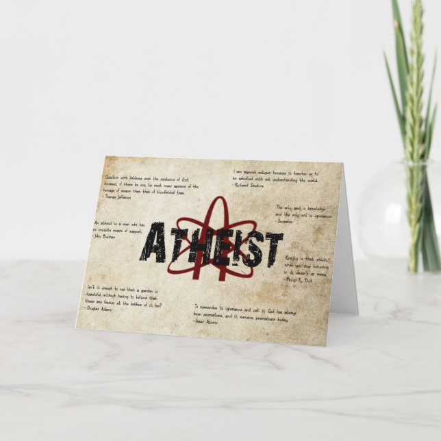 Atheist Card (Front)