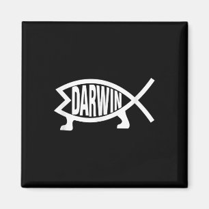 Atheist Charles Darwin Theory Of Evolution Fish Magnet