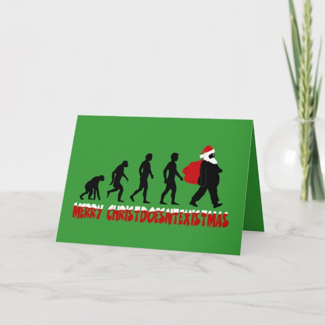 Atheist Christmas Holiday Card (Front)
