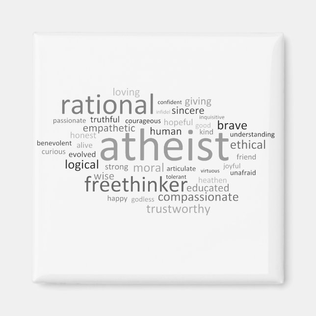 Atheist Cloud Magnet (Front)
