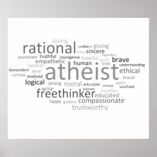 Atheist Cloud Poster