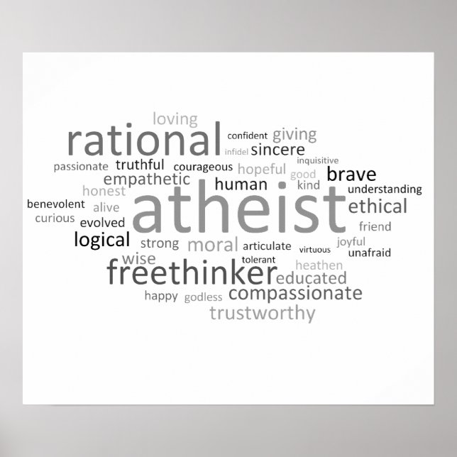 Atheist Cloud Poster (Front)