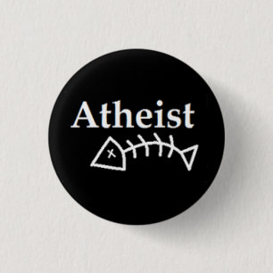 Atheist Dead Fish 3 Cm Round Badge