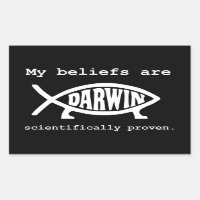 Atheist Evolution bumper sticker