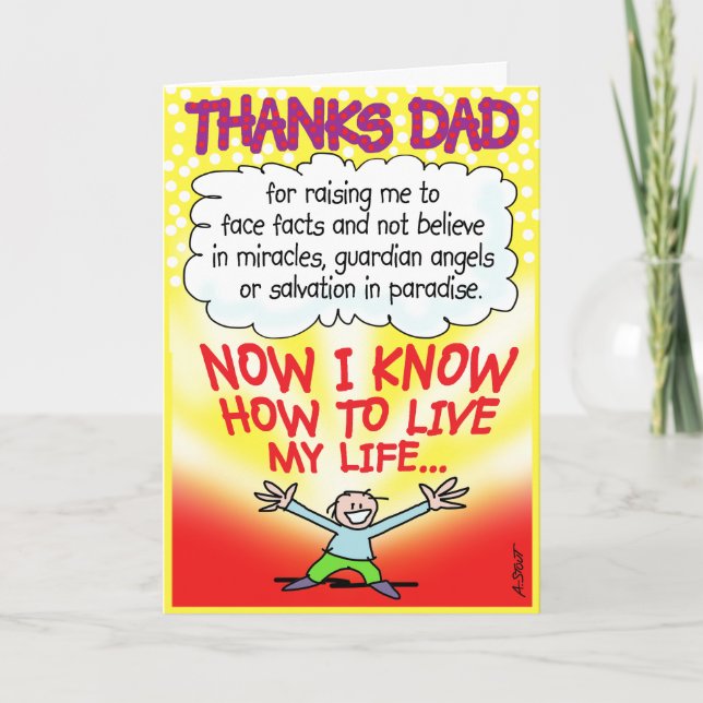 Atheist FATHER'S DAY Card (Front)