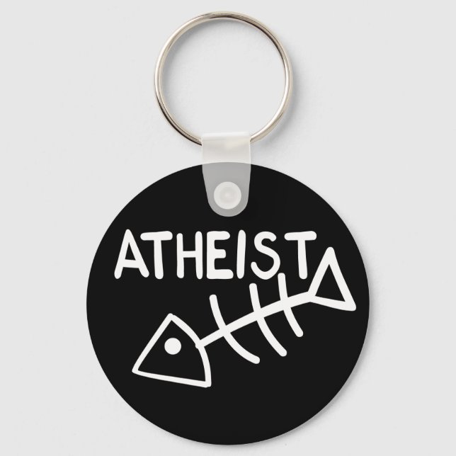 Atheist Fish Key Ring (Front)