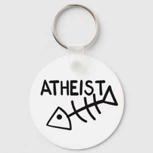 Atheist Fish Key Ring