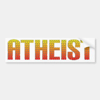 Atheist, hell wire fence style. bumper sticker