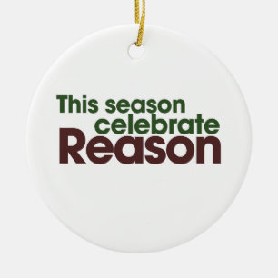 Atheist Holiday Ceramic Tree Decoration