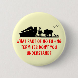Atheist humour 6 cm round badge