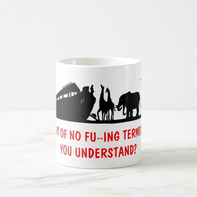 Atheist humour coffee mug (Center)