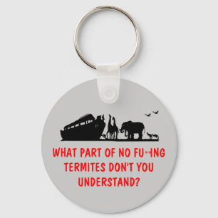 Atheist humour key ring