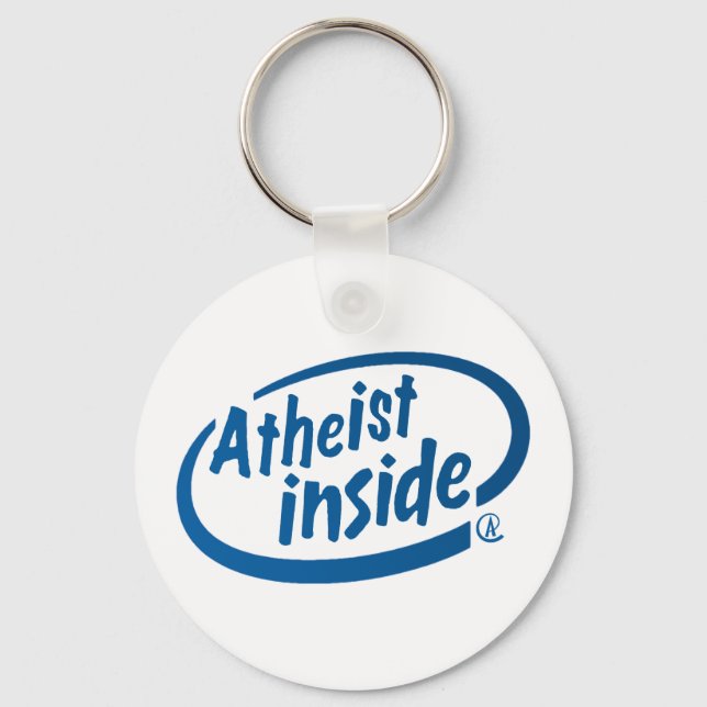 Atheist Inside Key Ring (Front)