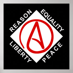Atheist logo poster