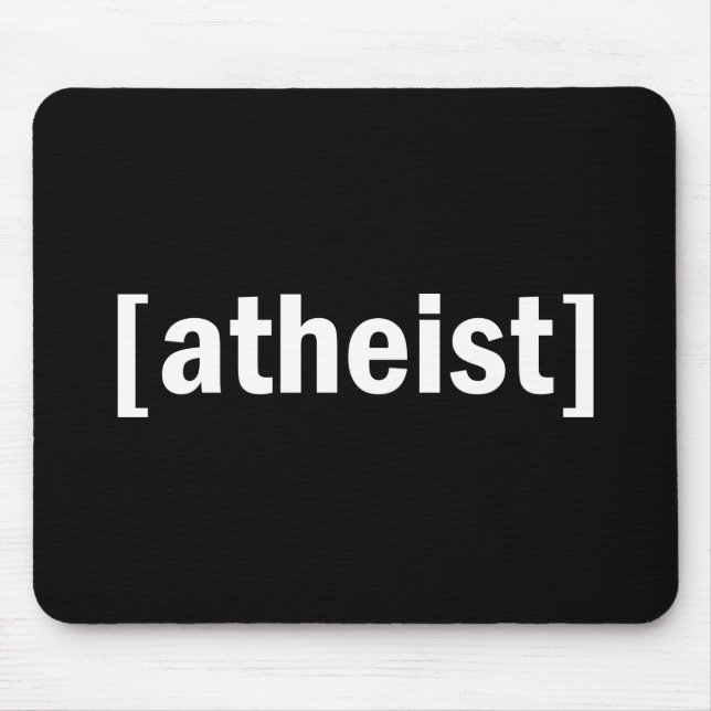 [atheist] mouse mat (Front)