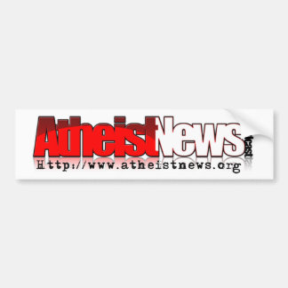 Atheist News Banner Logo Bumpersticker Bumper Sticker