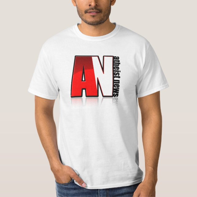 Atheist News Square Logo - White T-Shirt (Front)