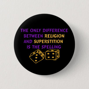 Atheist Quote 6 Cm Round Badge