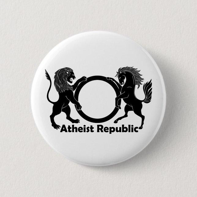 Atheist Republic 6 Cm Round Badge (Front)