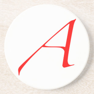 Atheist Scarlet Letter Coaster