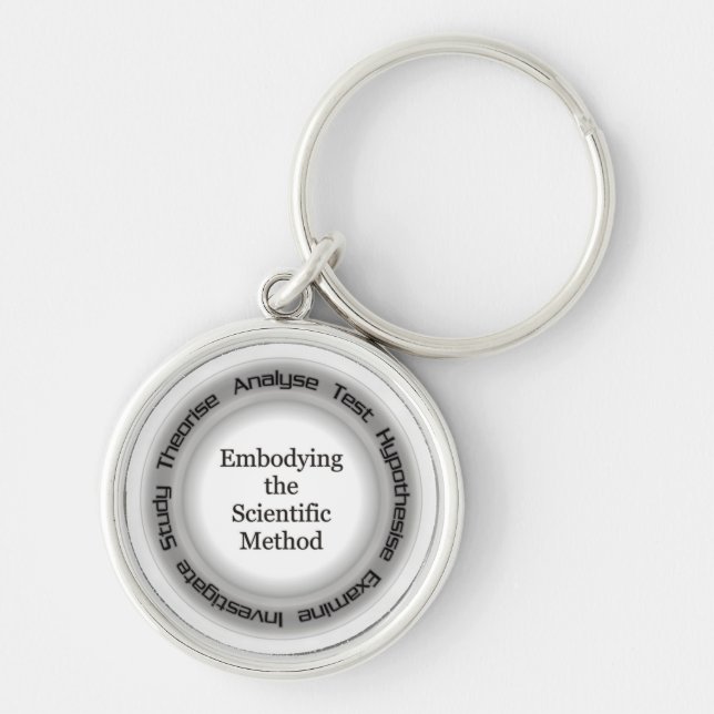 Atheist Scientific Method Acronym Key Ring (Front)
