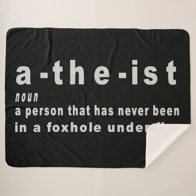ATHEIST SHERPA BLANKET (Front (Horizontal))
