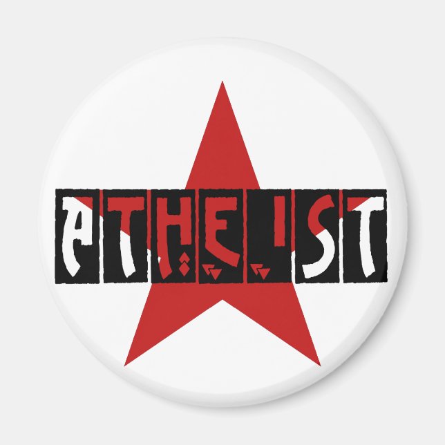 Atheist Star Magnet (Front)