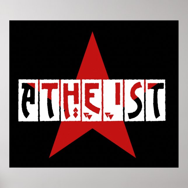 Atheist Star Poster (Front)