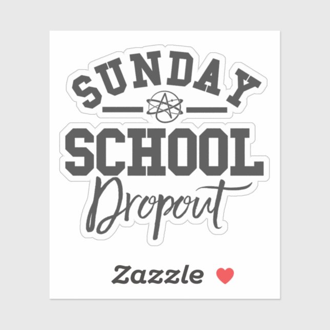 Atheist Symbol Agnostic Atheism Freethinker Funny (Sheet)