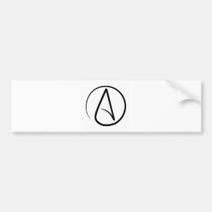Atheist Symbol Bumper Sticker