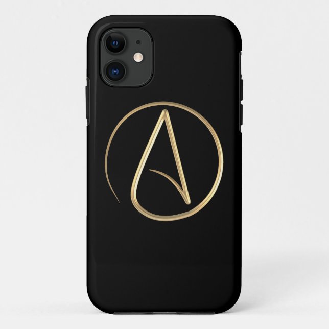 Atheist Symbol Case-Mate iPhone Case (Back)