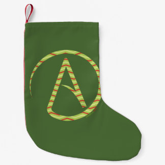 Atheist Symbol Chevron Christmas Stocking