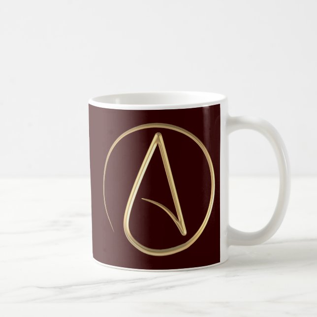 Atheist Symbol Coffee Mug (Right)