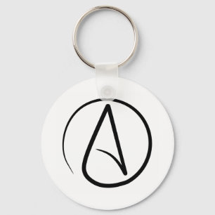 Atheist symbol Keychain