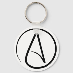 Atheist Symbol Keychain