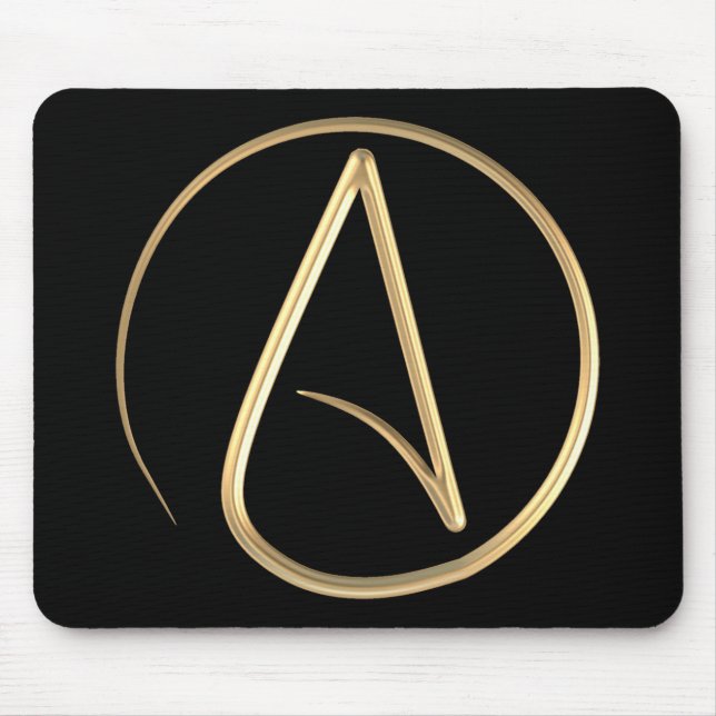Atheist Symbol Mouse Mat (Front)