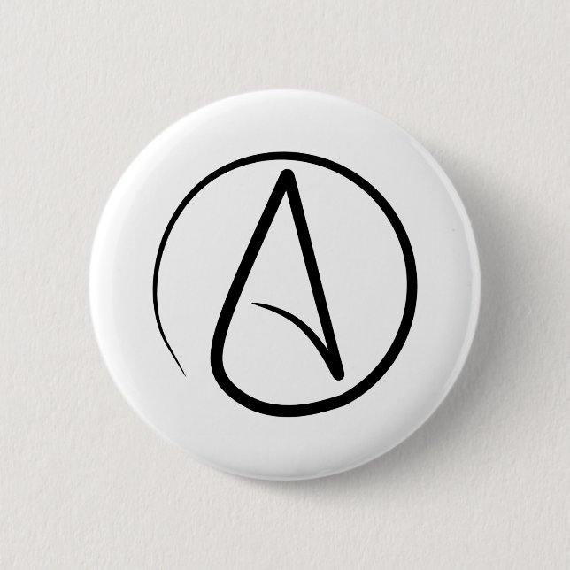 Atheist Symbol Pin (Front)